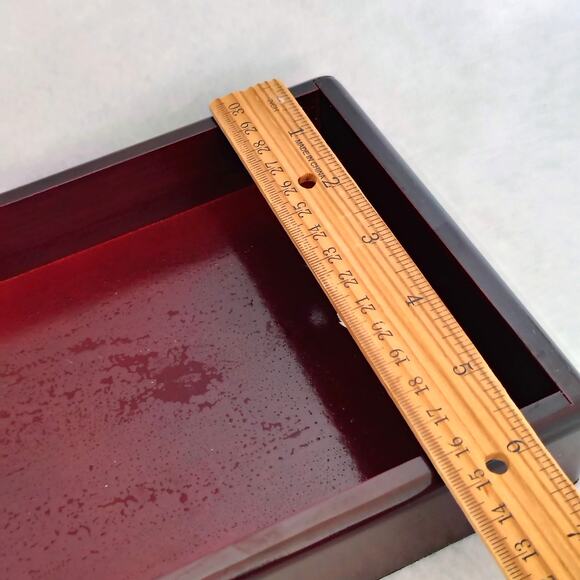 Polo Ralph Lauren Wooden Valet Tray Watch Jewelry Trinket Display Organizer VTG - Picture 6 of 7